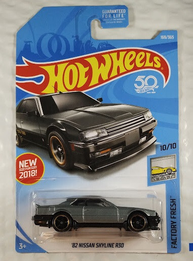 HOT WHEELS '82 NISSAN SKYLINE R30 Factory Fresh Grey 169/365