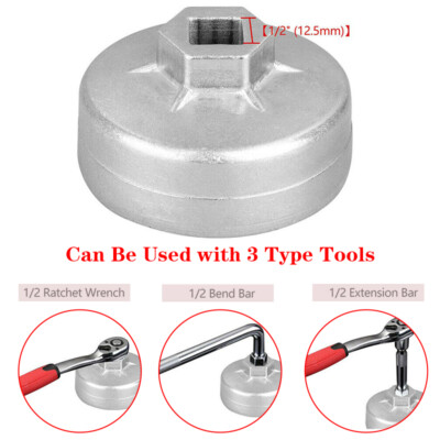 74mm x14 Ölfilterschlüssel Ölfilterkappe für VW Porsche Mercedes  
