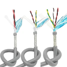 2 3 4 6 8 Core Flexible Cable Wire Shielded Twisted Braided Automotive Marine