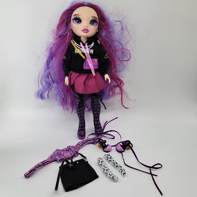 Rainbow High Emi Vanda   Orchid (Deep Purple) Fashion Doll with 2 Outfits Boots 