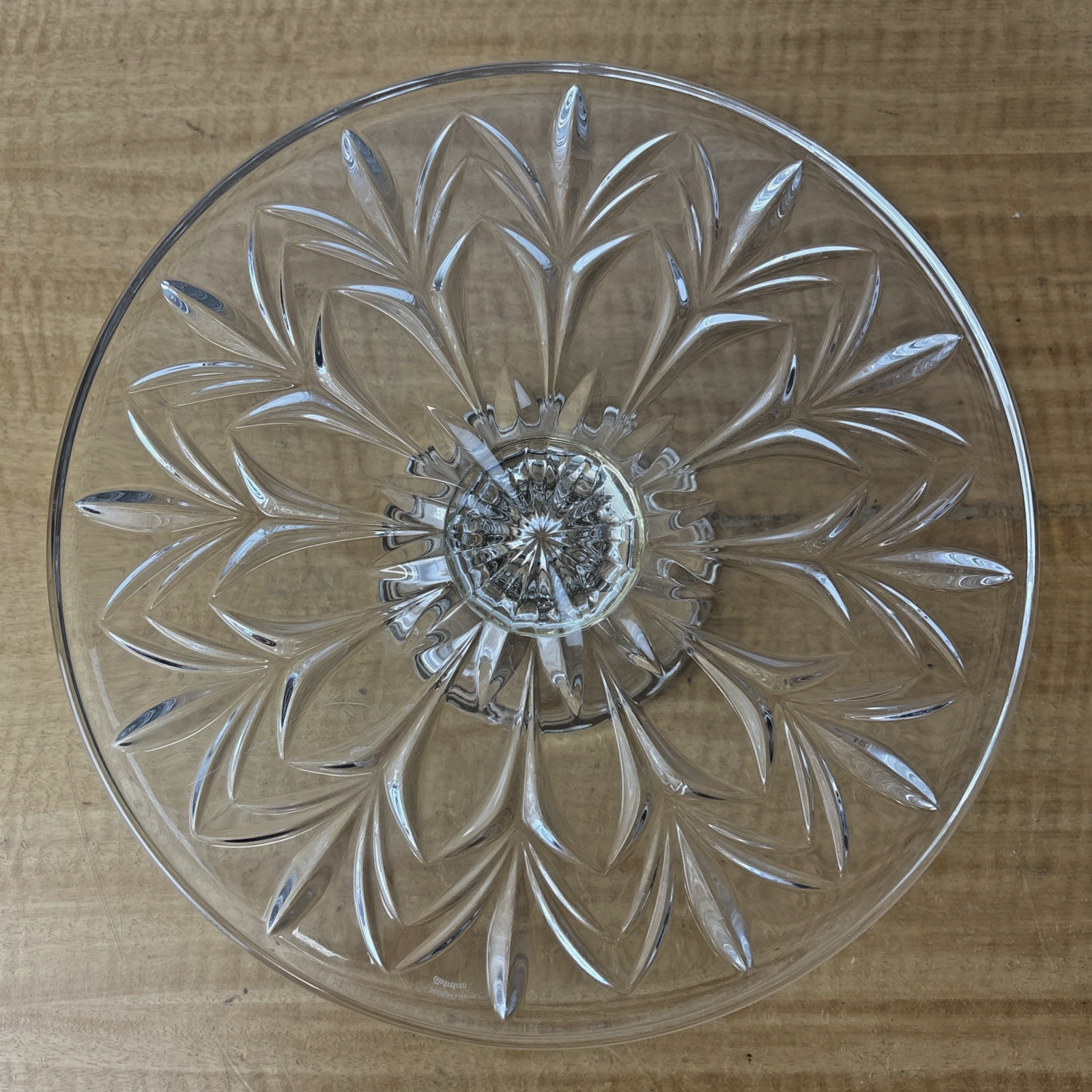 Marquis by Waterford Canterbury 10.75 Inch Crystal Cake Stand