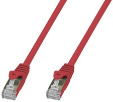 Techly Professional Cavo di Rete Patch in Rame Cat. 6A SFTP LSZH 10 m Rosso
