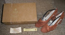 Vintage GUCCI Cinnamon Rust Suede Shoes Pumps - Size EUR 38 - 100 AUTHENTIC
