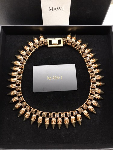 Mawi rose gold statement necklace | eBay