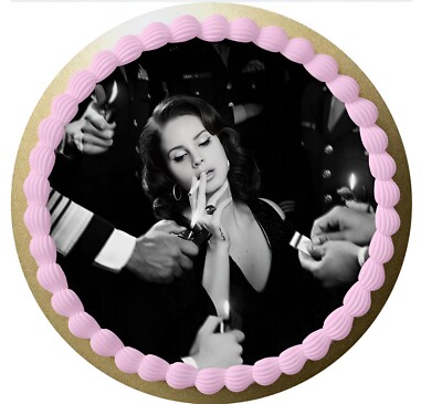 Lana Del Rey Essbar Tortenaufleger Torte Tortenbild Zuckerbild + TEXT