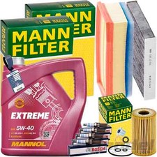 MANN INSPEKTIONSPAKET+5L MANNOL 5W-40 MOTORÖL passend für RENAULT CLIO IV 0.9