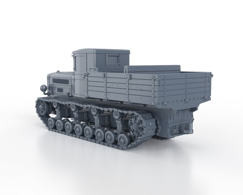 WWII USSR Soviet Komintern Tractor solid - 3d printed 1/48 1/72 1/87 1/100 - Imagen 3 de 4