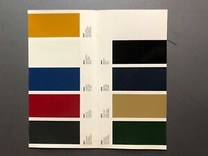 Porsche Color Chart