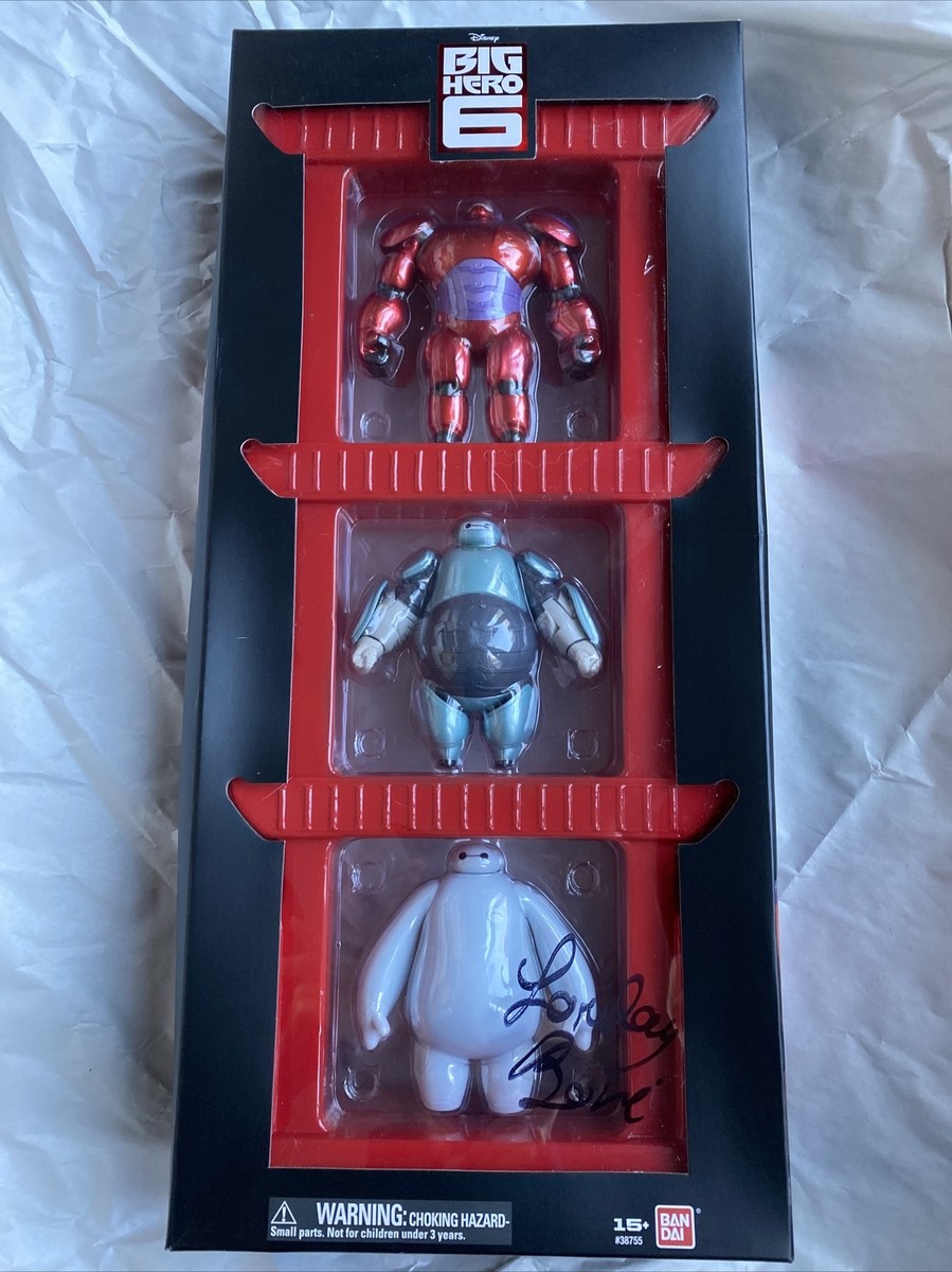 Disney D23 Expo BIG HERO 6 BayMax 3 Action Figure Set Signed by