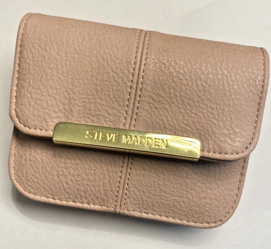 Steve Madden Women French Wallet Small Accordion Dusty Rose