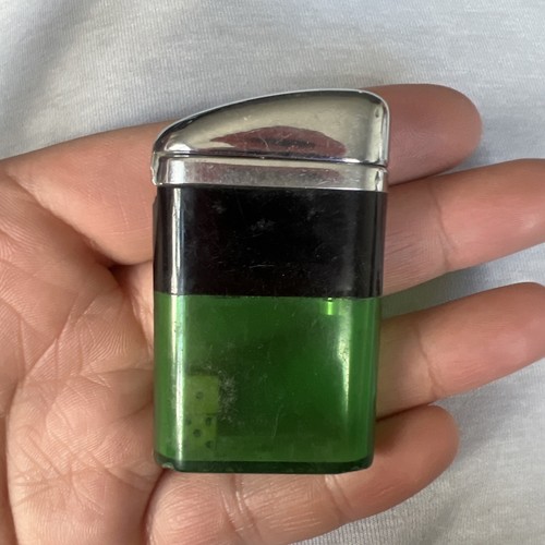 Vintage RitePoint Green Lighter with Dice