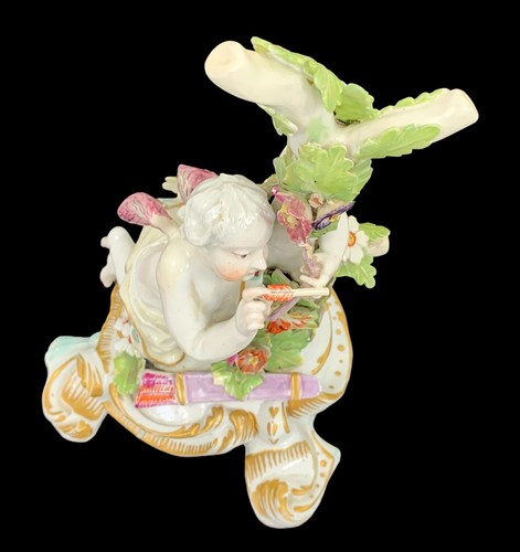 Antique 18th Century Derby Porcelain Cupid Figurine, Bow & Arrow, c. 1770 - Picture 7 of 13