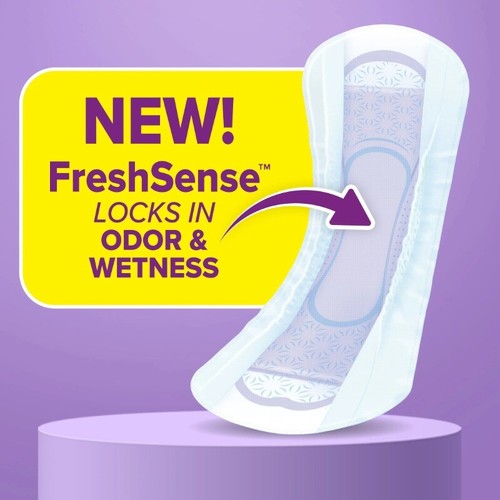 Poise Ultra Thin Incontinence Pads, 5 Drop Maximum Absorbency, Long Length - Picture 2 of 9