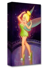 Disney Fine Art Treasures on Canvas Pixie Pose-Tinkerbell- Tim Rogerson