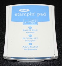 Stampin Up Retired BALLET BLUE CRAFT Old Style Foam Pigment Ink Pad