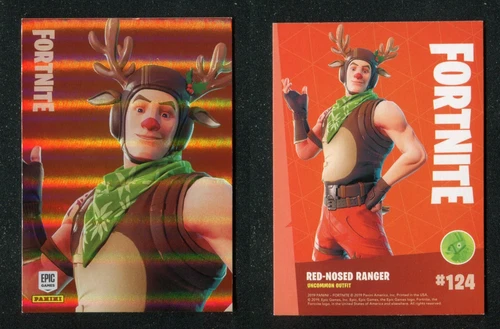 2019 Panini Fortnite Series 1 Holofoil #124 Red-Nosed Ranger