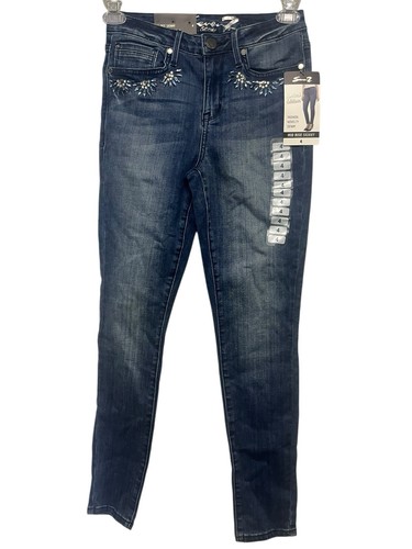 7 Seven mid rise skinny denim jeans size 4 women's - Picture 2 of 6
