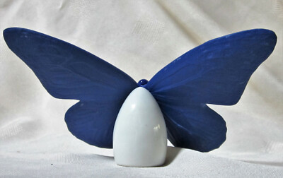 LLADRÓ Butterfly Figurine Golden Luster & Blue Butterfly Figure