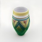 Vintage MCM Italian Abstract Geometric Shapes Art Pottery Vase