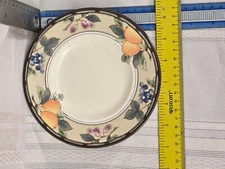 HAS UTENSIL MARKS Mikasa Intaglio "Garden Harvest" Saucer 6"