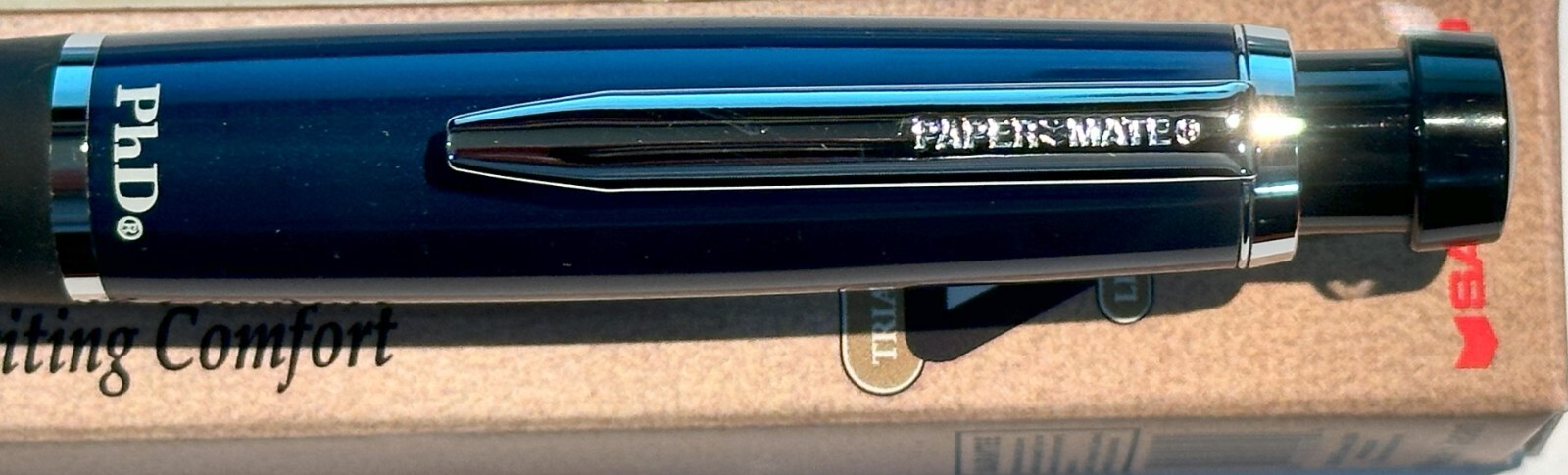 Paper Mate PhD Midnight Blue Rollerball Pen, New (Old Stock),Boxed