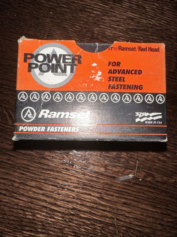 RAMSET SP58 DRIVE PINS 5/8" Fastners 100 QTY. For Steel Fastening
