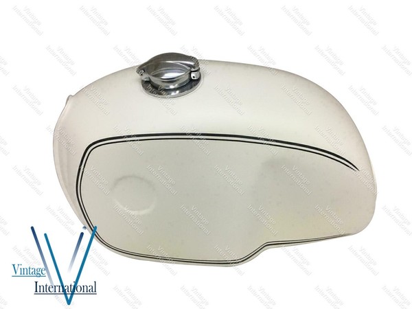 FüR BMW R100 RT RS R90 R80 R75 Creme Lackierter Benzintank Stahl @Us-image