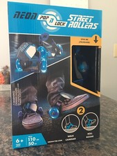 Pop N Lock Street Roller Skates with LED wheels New In Box Perfect For Chr