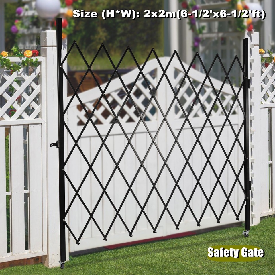 Double/Single Folding Security Gate Rolling Folding Door Gate Scissor