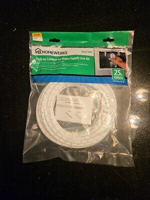 Homewerks 7252-25-14-PTC Ice Maker and Humidifier Installation Kit 1/4'' x 25ft