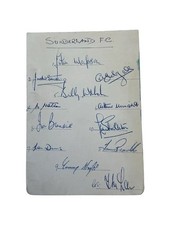 Sunderland FC 1949 - 1950 Football Autographs Signed By 12