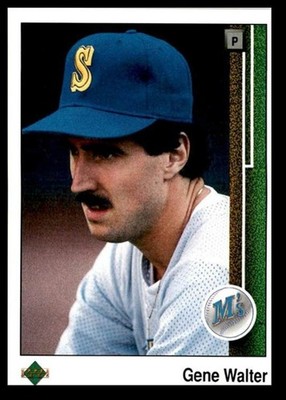 1989 Upper Deck Gene Walter , Seattle Mariners #604
