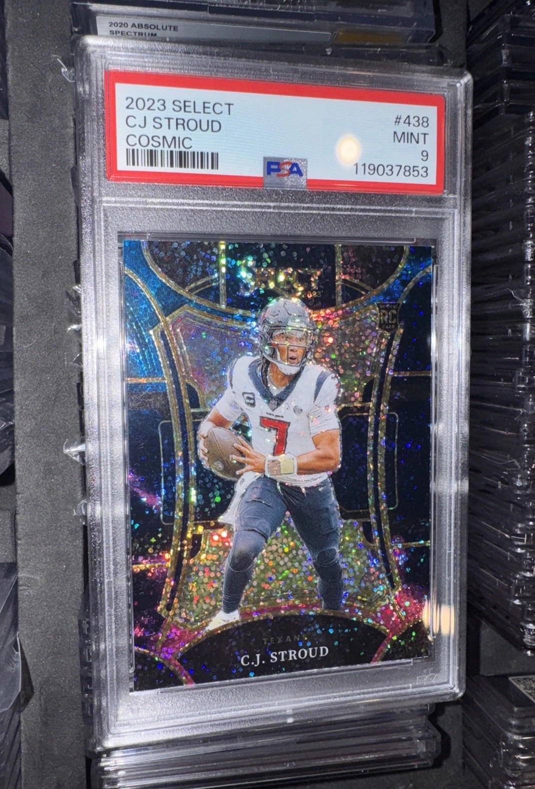 CJ Stroud Panini Select Cosmic Psa 9 Rookie Card Low Pop view 3