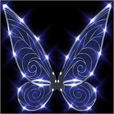 Light up Fairy Wings for Adults,Led Butterfly Wings for Girls Women,Halloween Co