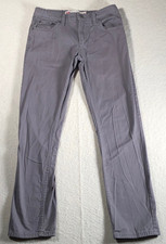 Levi's 511 Slim Boys Jeans Straight Gray Cotton sz 16 28x30