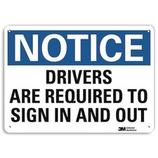 Lyle U5-1153-Na_14X10 Non-Reflective Loadiing & Unloading Sign, 10 In H, 14 In