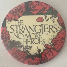 The Stranglers No More Heroes ORIG 1977 Promo Badge Punk Buzzcocks Sex Pistols