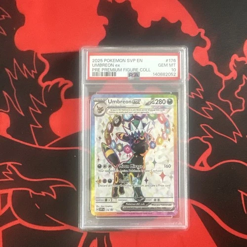 2025 POKEMON SVP PROMO PRE PREMIUM FIGURE COLLECTION #176 UMBREON EX PSA 10