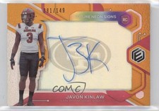 2020 Panini Elements Future Signs Orange 81/149 Javon Kinlaw #FS-JK Auto 10ow