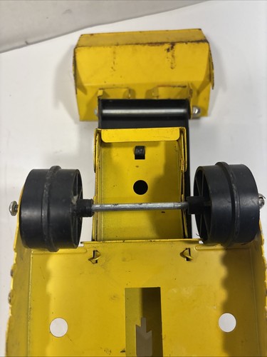 Vintage Tonka 1962-1966, caricatore T-6, giallo, acciaio pressato - Foto 17 di 19