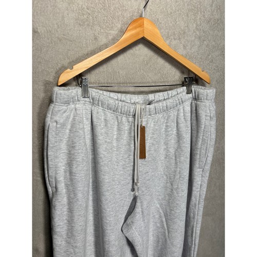 Skims Baumwollfleece gerades Bein Hose Jogginghose hell meliert grau Damen 2X - Bild 7 von 9