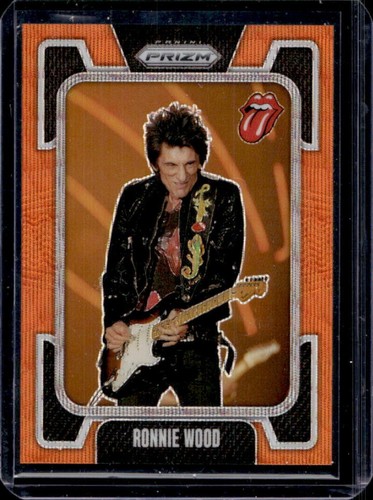 2025 Panini Prizm The Rolling Stones Ronnie Wood Orange Wave #/259