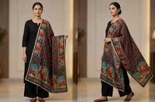 Pakistani Dupatta Women Heavy Mirror Bead Handwork Perfect Weddings Festivals