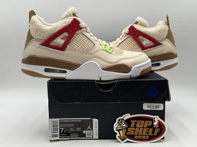Nike Air Jordan Retro 4 Wild Things 2021 GS Size 7 Authentic Used Mid Trainer 
