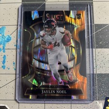 2025 Panini Select - Jaylin Noel #36 - Black & Orange Shock - Texans RC