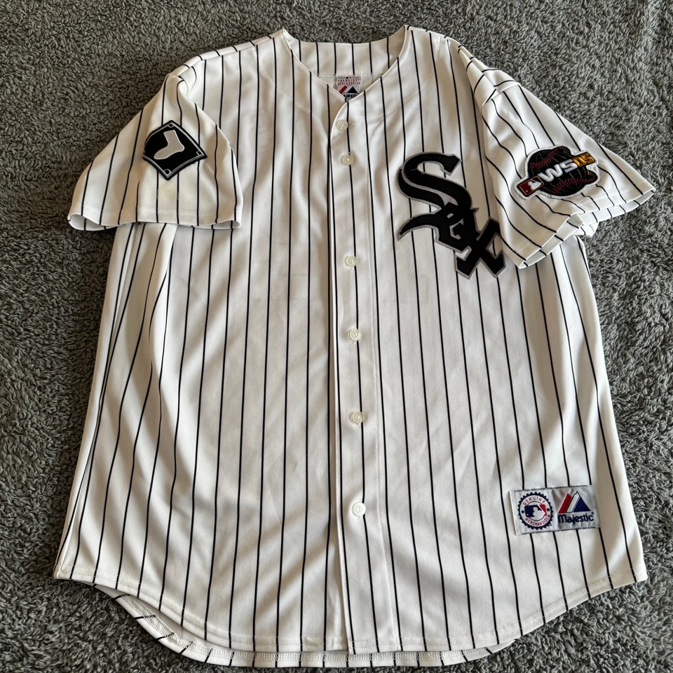 2005 Majestic AJ Pierzynski MLB Chicago White Sox World Series Jersey Men's XL - Image 2 of 4