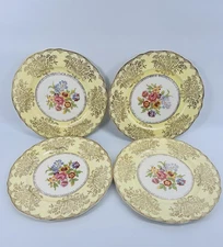 1940’s Steubenville Rococo Dinner Plate 11" Floral #2050 4 Plates