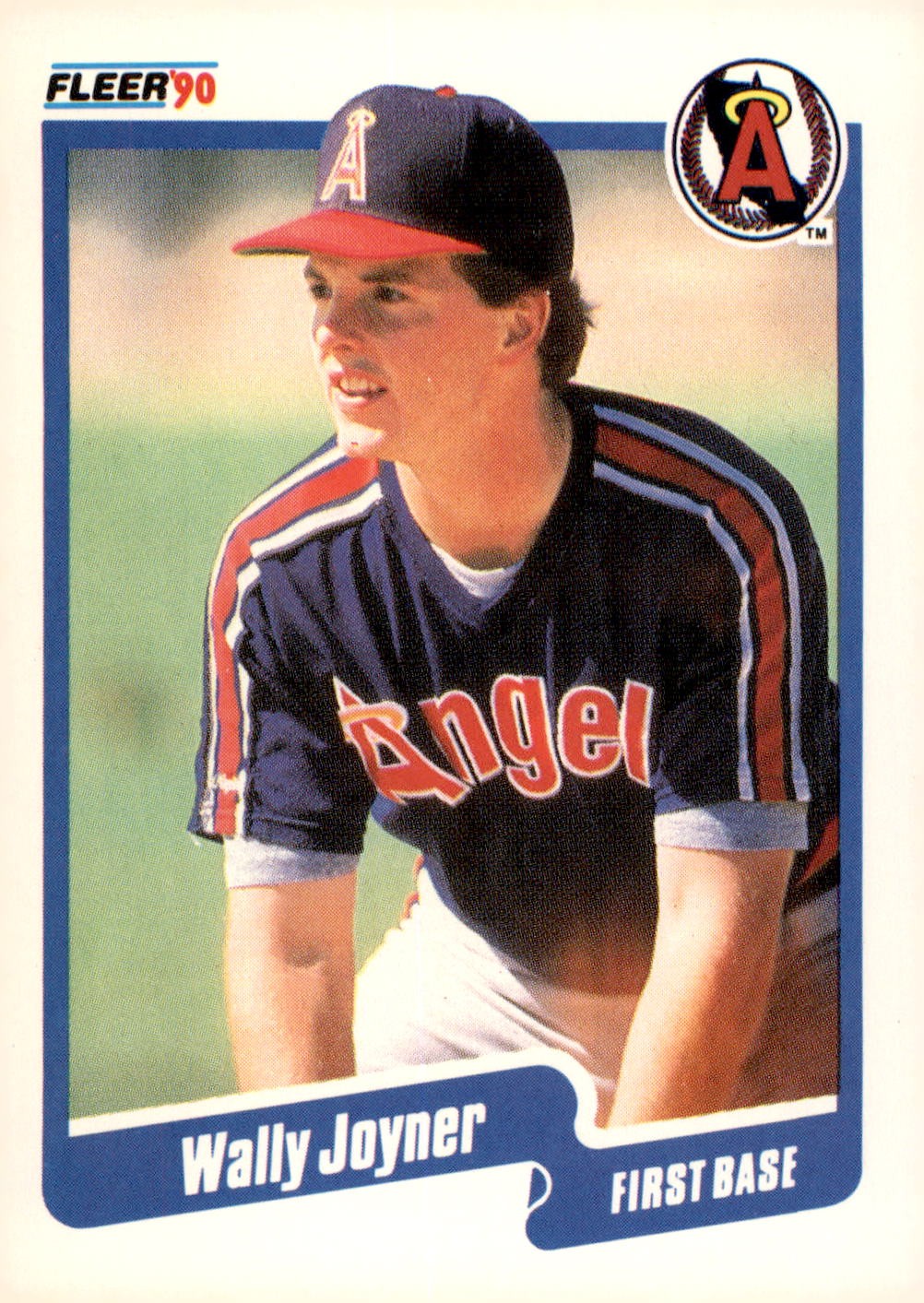 1990 Fleer #136b Wally Joyner