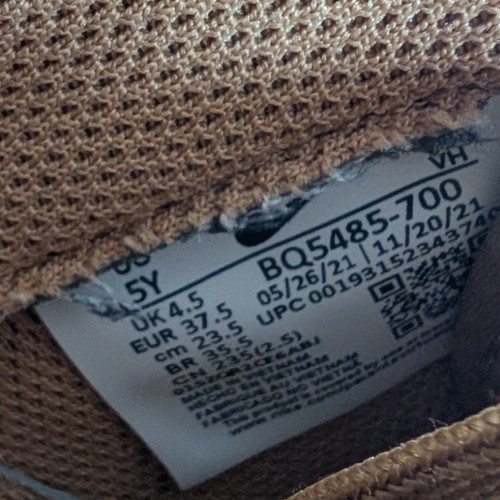 Women's Nike Air Force 1 Wheat Gum Sole Trainers Size UK 4.5 - Picture 10 of 10
