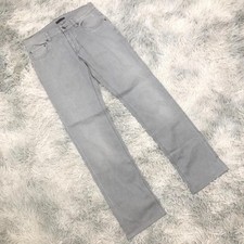 Prada denim pants/distressed ash grey
